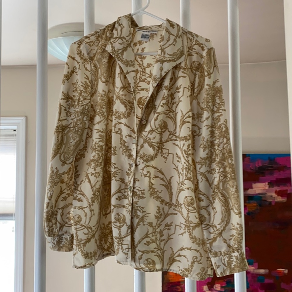 Vintage Versace Inspired Blouse